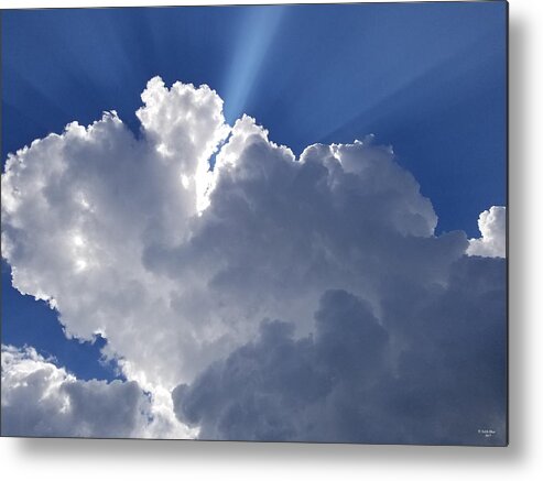 Clouds Metal Print featuring the painting Love at First Sight by Judith Rhue
