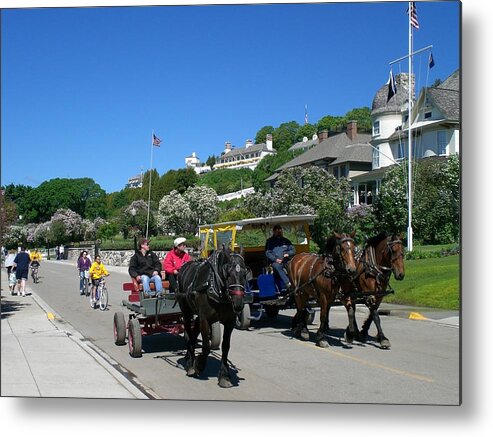 Mackinac Island Metal Print featuring the photograph Mackinac Island at Lilac Time by Keith Stokes