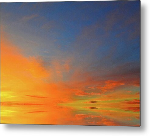 Abstract Metal Print featuring the digital art Magic Dawn Two by Lyle Crump