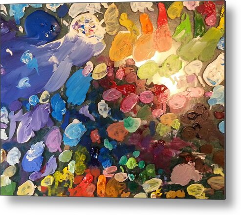 Paint Metal Print featuring the painting Magnetic Paint Palette by Tanielle Childers