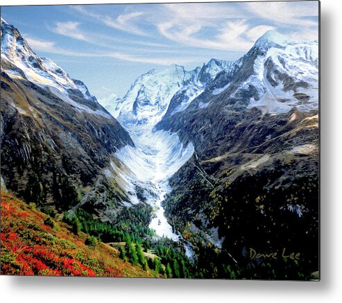 Valley Metal Print featuring the mixed media Magnificent Valley by Dave Lee