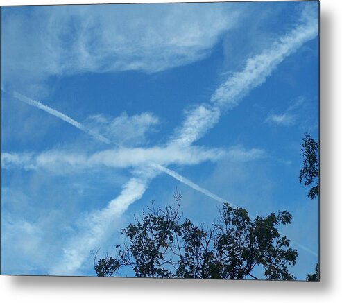 Sky Metal Print featuring the photograph Math in the Sky by Lila Mattison