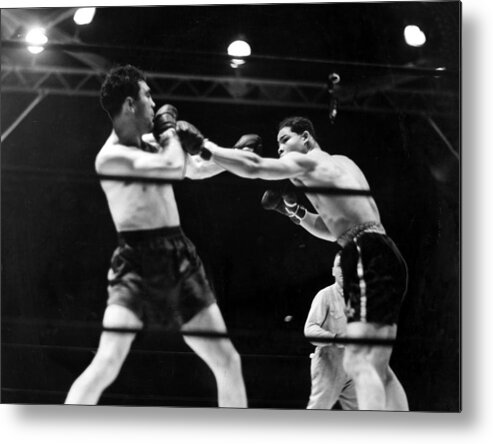 1930s Metal Print featuring the photograph Max Schmeling Fights Joe Louis by Everett