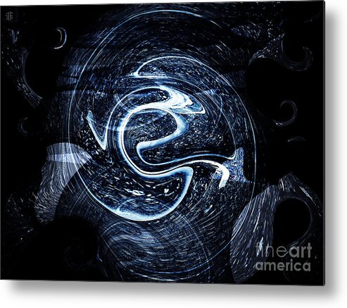 Digital Metal Print featuring the digital art Meaning Of the Universe by Fei A
