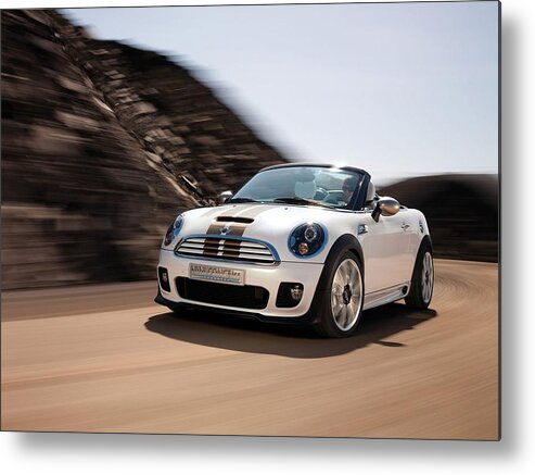 Mini Roadster Metal Print featuring the photograph Mini Roadster by Jackie Russo