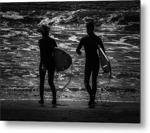 Moonlit Metal Print featuring the photograph Moonlit Stroll by Heather Joyce Morrill