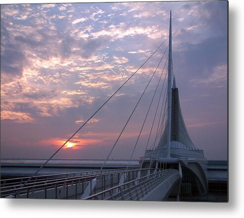 Sunrise Metal Print featuring the photograph Morning at the MAM by Thomas Pipia