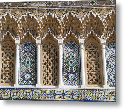Travel Metal Print featuring the photograph Moroccan Tile by Erik Falkensteen