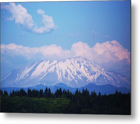 Mount Saint Helens Metal Print featuring the photograph Mt. Saint Helens by Julie Rauscher