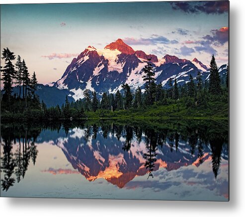 Mount Shuksan Metal Print featuring the photograph Mt. Shuksan Washington Northern Cascades by Brendan Reals