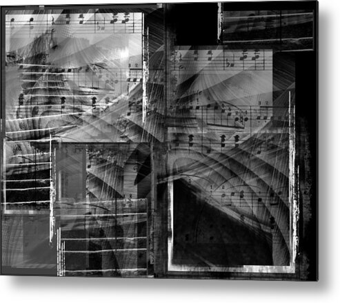 Abstract Metal Print featuring the digital art Musical Steps... by Art Di
