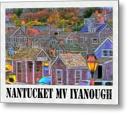 Nantucket Metal Print featuring the painting M V Iyanough by Jack Torcello