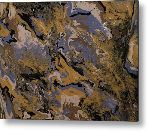 Acrylic Metal Print featuring the painting My favorite colors by Christine Brown