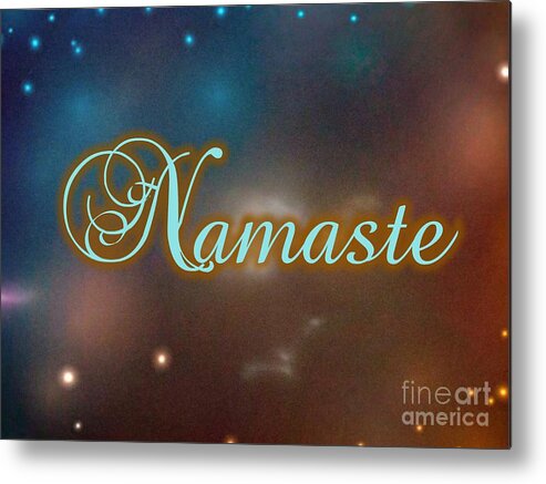 Namaste Metal Print featuring the photograph Namaste 5 by Rachel Hannah