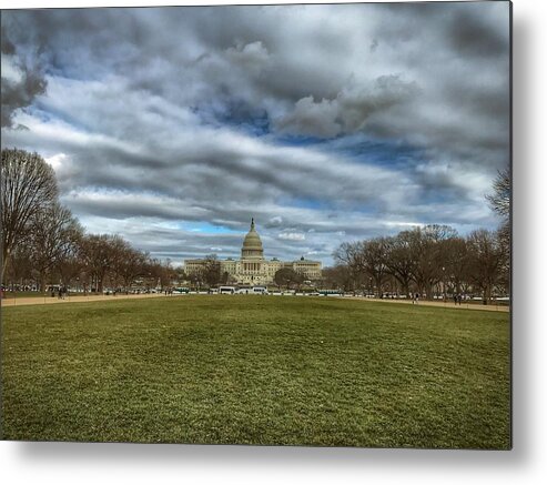 National Mall Metal Print featuring the photograph National Mall by Chris Montcalmo