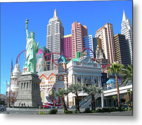 New York Skyline Metal Print featuring the photograph New York New York by Randy Rosenberger