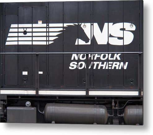 Railroad Metal Print featuring the photograph Norfolk Southern Emblem by Mike McGlothlen