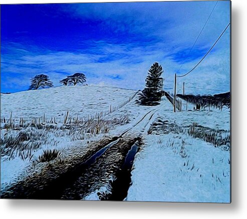 Digital Art Metal Print featuring the photograph Off The Beaten Path In Abstract by Kristalin Davis by Kristalin Davis
