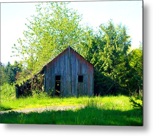 Barn Metal Print featuring the photograph Old Barn by Lisa Rose Musselwhite