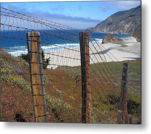 Mountains Metal Print featuring the photograph Old Cattle Ranch in Big Sur by Don Struke