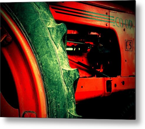 Tractor Metal Print featuring the photograph Old Tractor by Ken Krolikowski