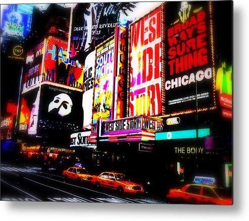 Usa Metal Print featuring the photograph On Funky Broadway by Funkpix Photo Hunter