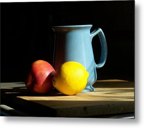 Still Life Metal Print featuring the photograph On The Table 1- Photograph by Jackie Mueller-Jones