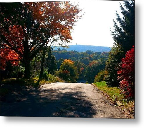 Autumn Metal Print featuring the photograph One Mountaintop to Another by Dani McEvoy