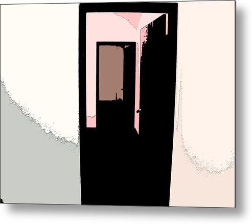 Abstract Metal Print featuring the photograph Opening Doors to the Future 1 by Lenore Senior