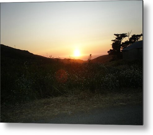 Digital Metal Print featuring the photograph Orbs at Sunset by Kicking Bear Productions