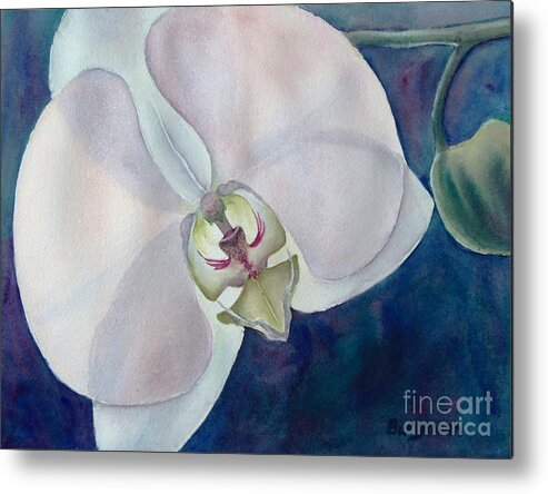 Orchid Metal Print featuring the painting Orchid Angel by Petra Burgmann