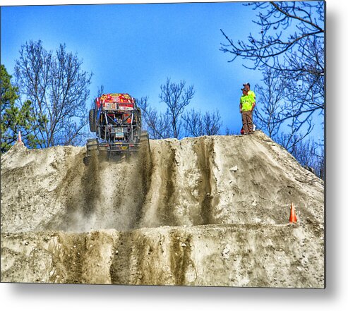 Motorsports Metal Print featuring the photograph Over the Top by Mike Martin