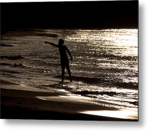 Silhouette Metal Print featuring the photograph Over There by Derek Dean