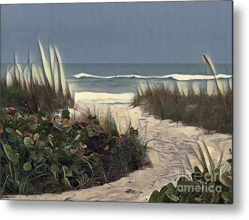 Landscape Metal Print featuring the photograph Pathway to the Gulf of Mexico by Carol Riddle