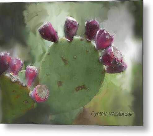 Cactus Metal Print featuring the photograph Pear Tunas by Cynthia Westbrook