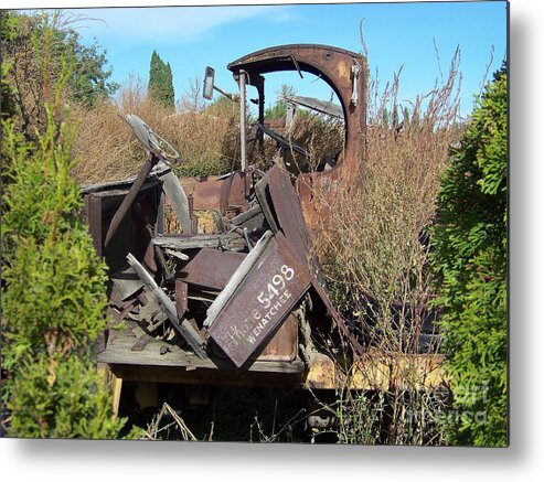 Junk Metal Print featuring the photograph Phone 5498 by Charles Robinson