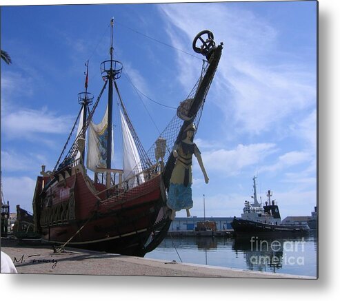 Pirate Metal Print featuring the photograph Pirate Ship - Sousse Harbour by Maciek Froncisz
