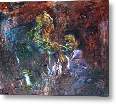 Music Metal Print featuring the painting Play On by Sofanya White