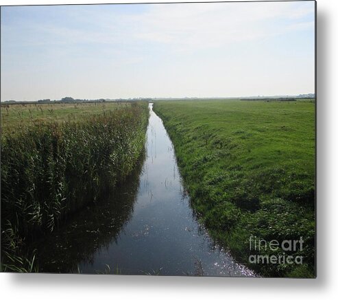 Camperduin Metal Print featuring the photograph Polder near Camperduin by Chani Demuijlder