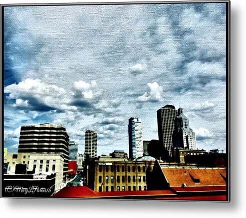 Hartford Metal Print featuring the digital art Post card View by MaryLee Parker