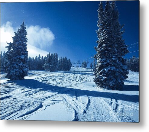 Mountain Metal Print featuring the photograph Powder Day by Franz Zarda