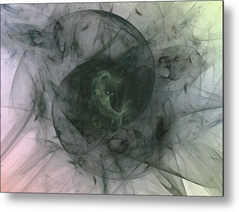 Art Metal Print featuring the digital art Probably Wondering Why by Jeff Iverson