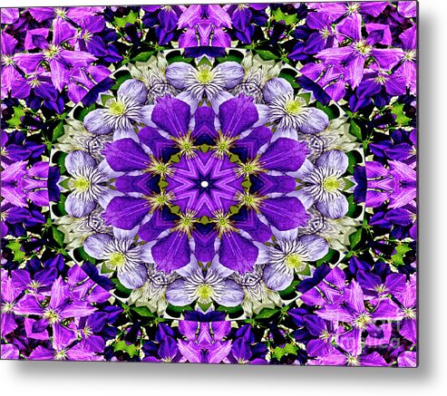 Purple Flower Metal Print featuring the photograph Purple Passion Floral Design by Carol F Austin