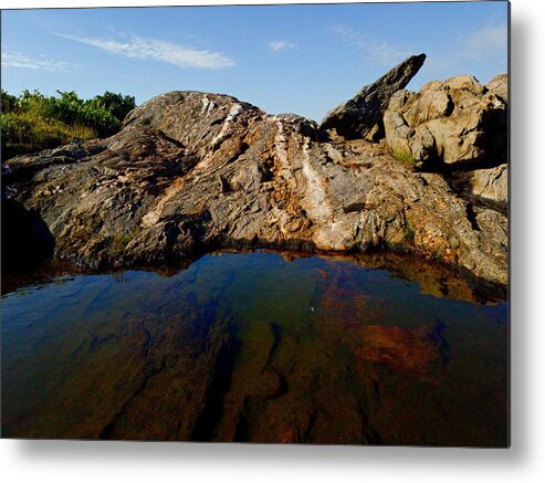 Uther Metal Print featuring the photograph Quartz Veins by Uther Pendraggin