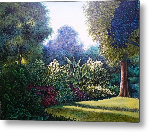 Shaw's Gardens Metal Print featuring the painting Reaching for the Sun by Michael Frank