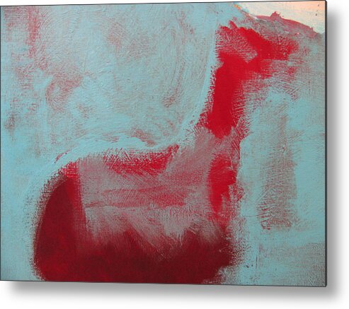 Watering Hole Metal Print featuring the painting Red Camel by Lindie Racz