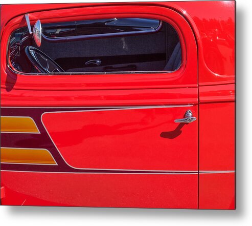  Metal Print featuring the photograph Red Racer by Gary Karlsen