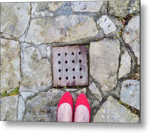 Shoes Metal Print featuring the photograph Red Shoes by Gia Marie Houck