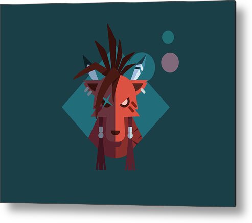 Ffvii Metal Print featuring the digital art Red XIII by Michael Myers