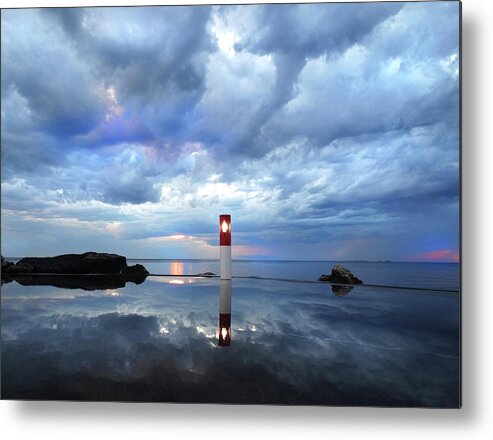 Thunderstorm Metal Print featuring the photograph Reflection After a Rain 2 by David T Wilkinson